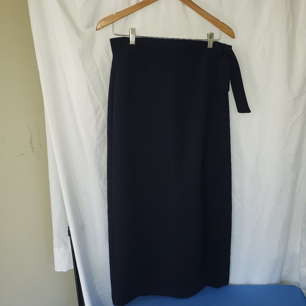 SC Collection Fully lined Blue Wrap Maxi Skirt - 12